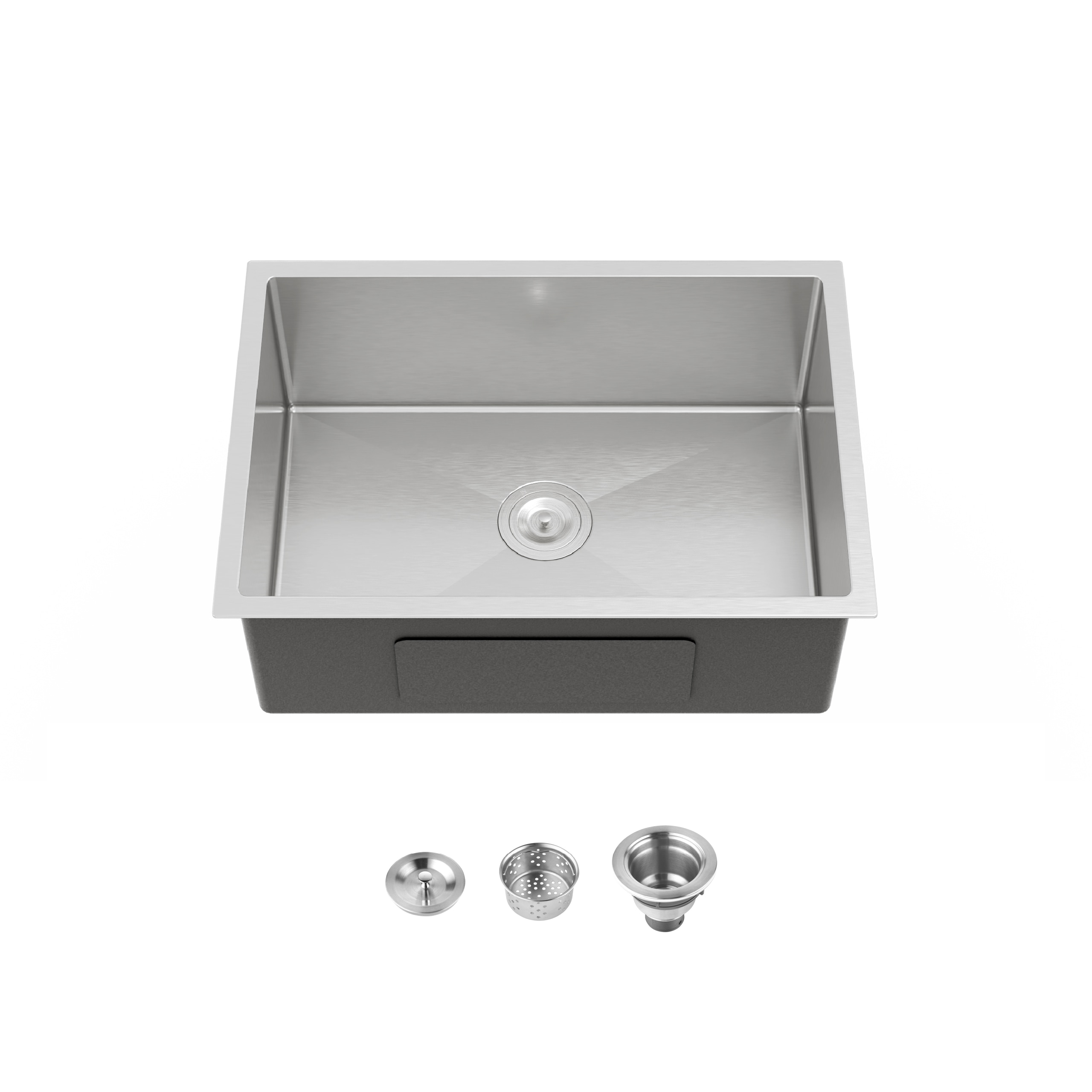 Kitchen Sink 27" x 19" Multifunctional Undermount Workstation Kitchen Sink S304 Stainless Steel Handmade Modern Single Bowl Kitchen Sink (Sink Only)