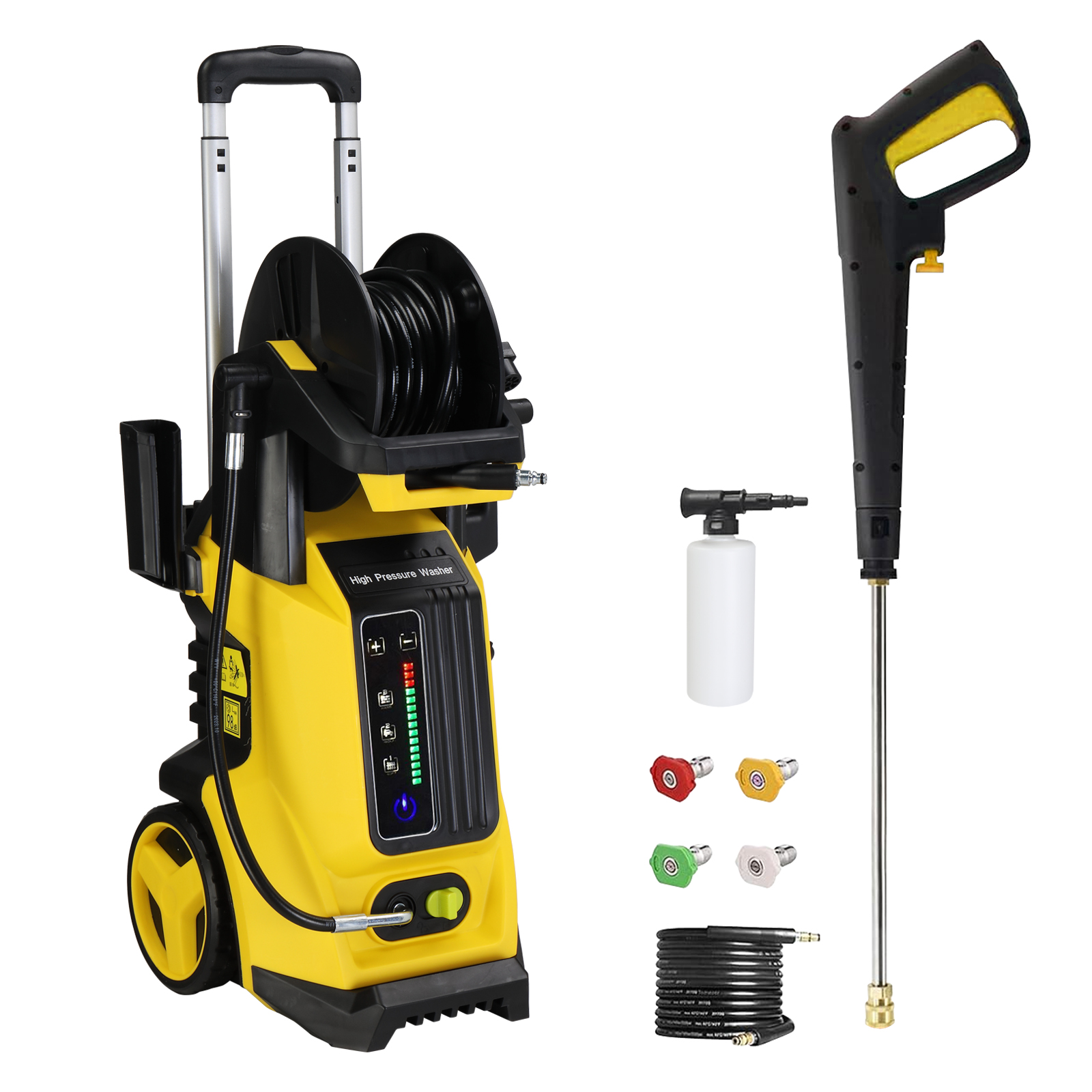 110V,3800PSI 102A 110V,3800PSI,1800W high pressure cleaner yellow